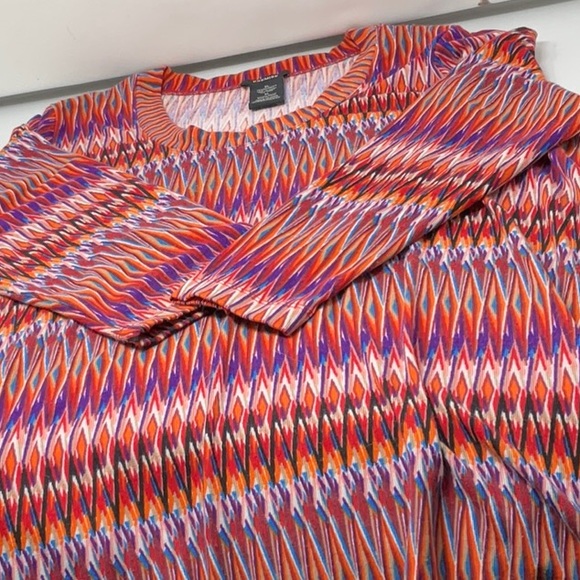 Premise colorful knit feel tunic/dress, size XL - Picture 5 of 6